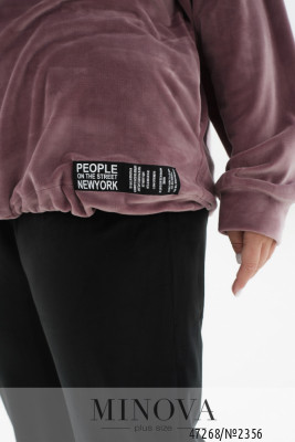 Спортивний костюм №2356-фреза-чорний_minova_6