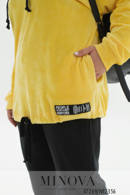 Спортивний костюм №2356-жовтий-чорний_minova_6