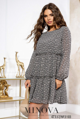 Сукня №3103-чорно-білий_minova_5
