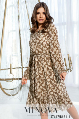 Сукня №3111-бежевий-листок_minova_5