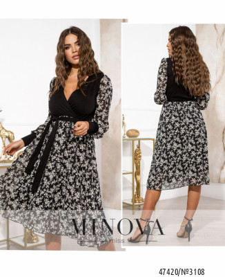 Сукня №3108-чорний-листок_minova_7