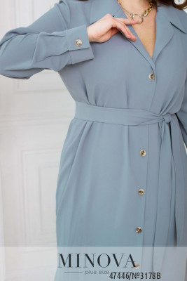 Сукня №3178В-Сіро-блакитний_minova_6
