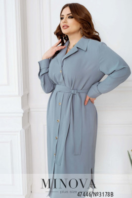 Сукня №3178В-Сіро-блакитний_minova_5