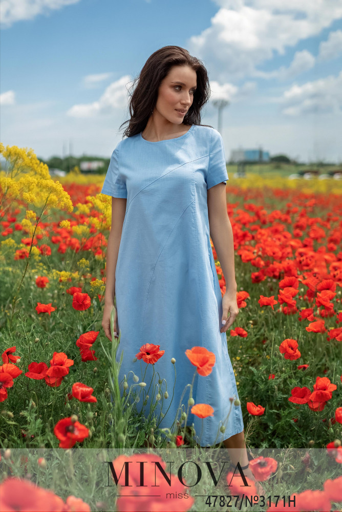 Сукня №3171Н-Блакитний_minova_2
