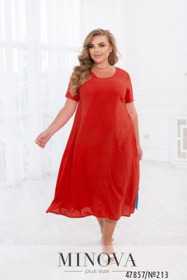 Платье №213-Красный