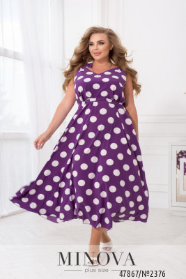 Сукня №2376-Фіолетовий