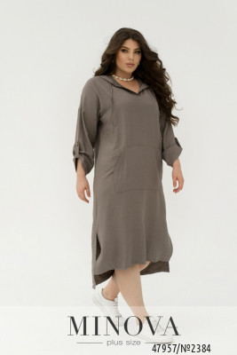 Сукня №2384-темно-сірий_minova_5
