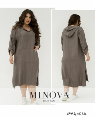 Сукня №2384-темно-сірий_minova_7
