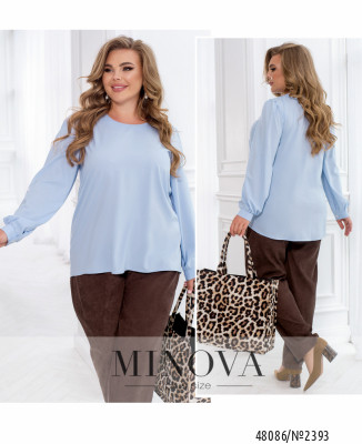 Блуза №2393-блакитний_minova_7