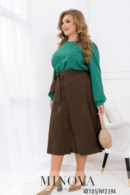 Спідниця №2394-коричневий_minova_5