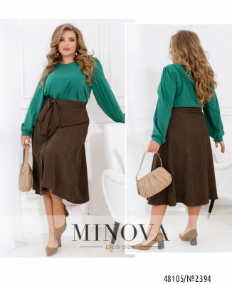 Спідниця №2394-коричневий_minova_7