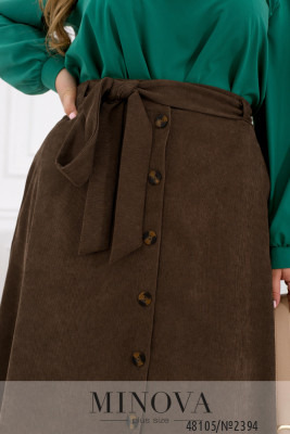Спідниця №2394-коричневий_minova_6