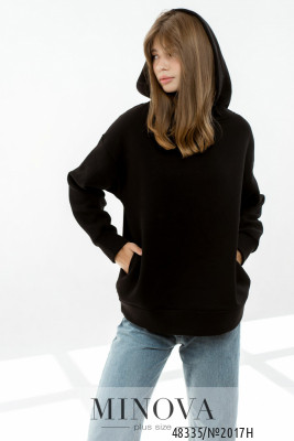 Худі №2017Н-чорний_minova_5