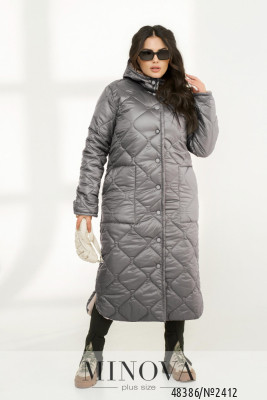 Куртка №2412-сірий