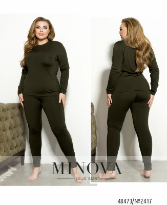 Жіночий комплект термобілизни №2417-хакі_minova_7
