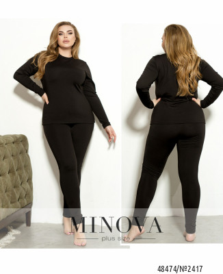 Жіночий комплект термобілизни №2417-чорний_minova_6