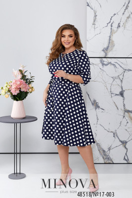 Сукня №17-003-Синій горох_minova_5