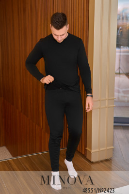 Чоловічий комплект термобілизни №2423-чорний_minova_5