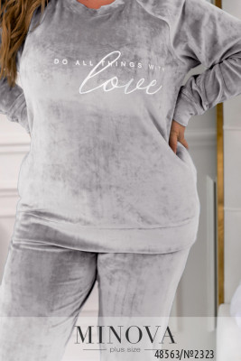 Домашній костюм  №2323-сірий_minova_6