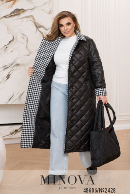 Куртка №2428-чорний-білий_minova_5