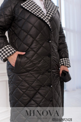 Куртка №2428-чорний-білий_minova_6