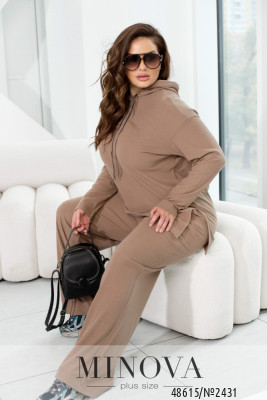 Костюм №2431-бежевий