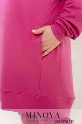 Спортивний костюм №242-Малиновий_minova_6
