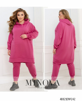 Спортивний костюм №242-Малиновий_minova_7