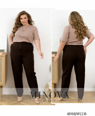 Брюки №2230-коричневий_minova_7