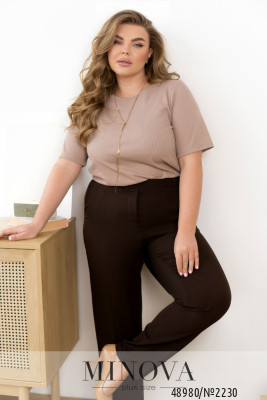 Брюки №2230-коричневий_minova_5