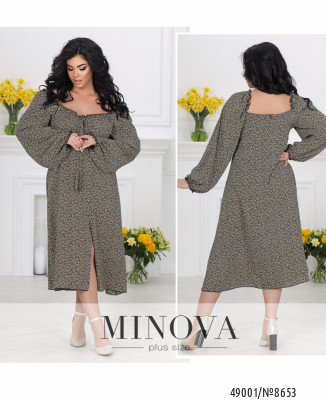 Сукня №8653-чорний-жовтий_minova_6