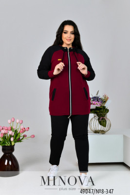 Спортивний костюм №8-347-марсала_minova_5