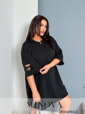 Футболка №413-чорний_minova_5