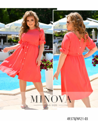 Сукня №21-03-коралловий_minova_7