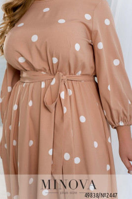 Сукня №2447-світлий бежевий_minova_6