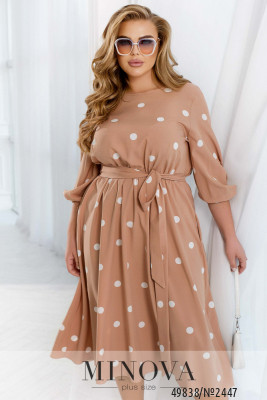 Сукня №2447-світлий бежевий_minova_5