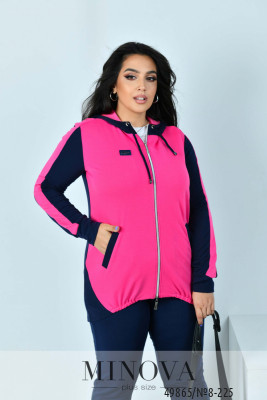Спортивний костюм №8-225-малиновий_minova_6