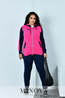 Спортивний костюм №8-225-малиновий_minova_5
