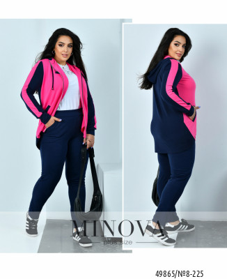 Спортивний костюм №8-225-малиновий_minova_7