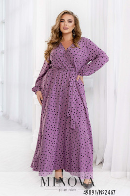 Платье №2467-фиолетовый