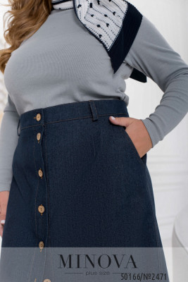 Спідниця №2471-темно-синій_minova_6