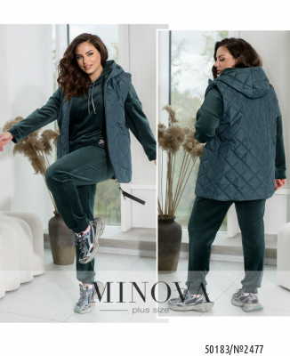 Спортивний костюм 3-ка №2477-зелений_minova_7