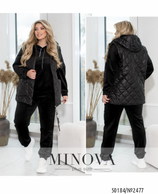 Спортивний костюм 3-ка №2477-чорний_minova_7