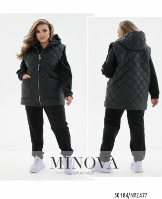 Спортивний костюм 3-ка №2477-чорний_minova_7