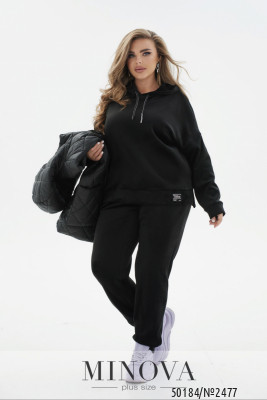 Спортивний костюм 3-ка №2477-чорний_minova_5