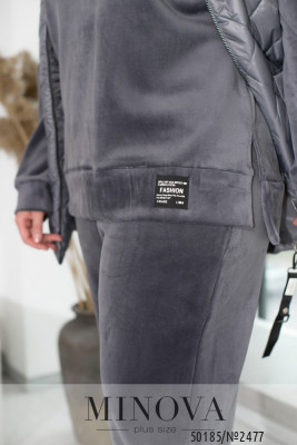 Спортивний костюм 3-ка №2477-графіт_minova_6