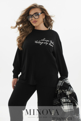 Спортивний костюм 3-ка №2478-чорний_minova_5