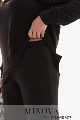 Спортивний костюм 3-ка №2478-шоколадний_minova_6