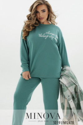 Спортивний костюм 3-ка №2478-мята_minova_5