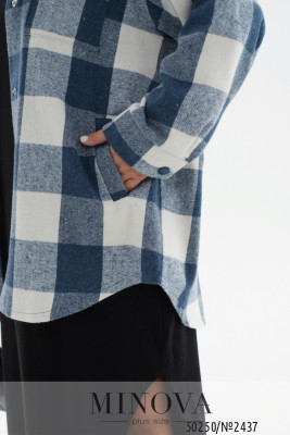 Кардиган-сорочка №2437-темно-синій_minova_6